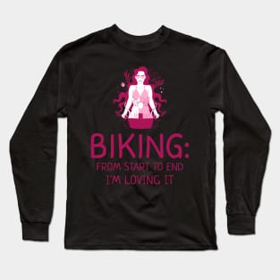 Biking: Loving It, Cyclist Long Sleeve T-Shirt